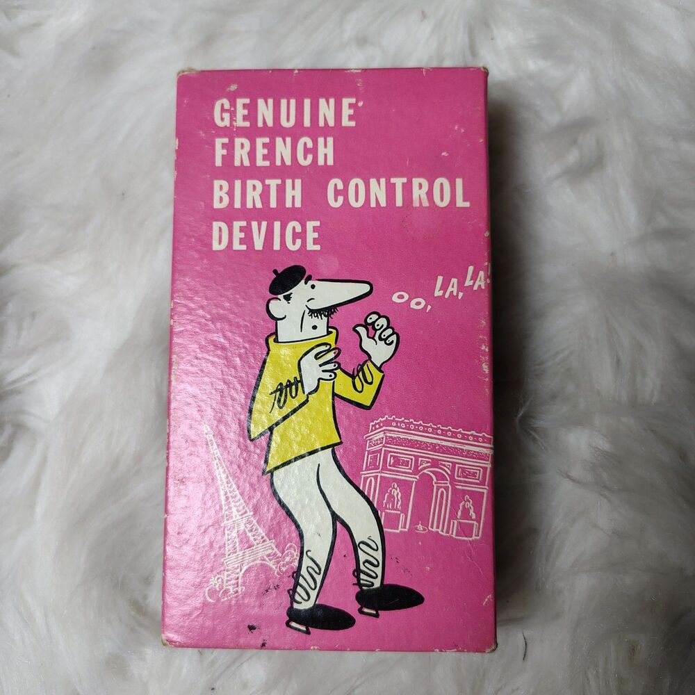 Novelty VTG Gag Gift Genuine French Birth Control Device 1969/RT1